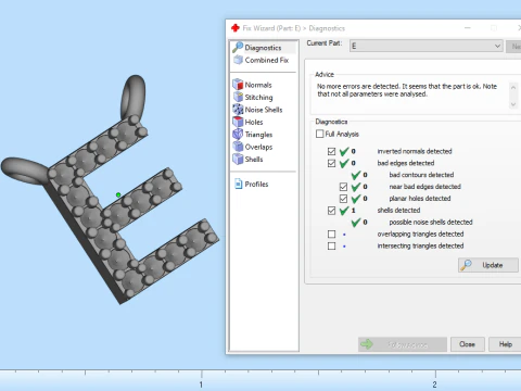 Initial letter E pendant model 695 3D Print Model