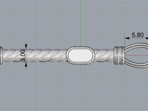 Model silang kawat bengkok 694 Model Cetak 3D