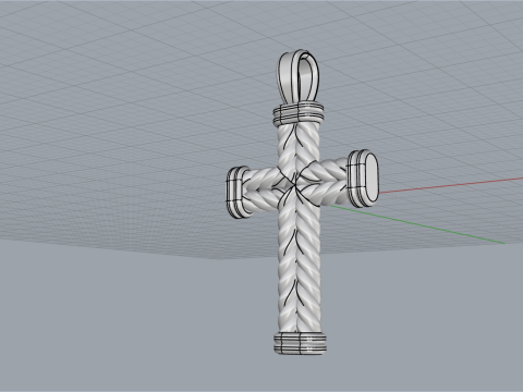 Model silang kawat bengkok 694 Model Cetak 3D