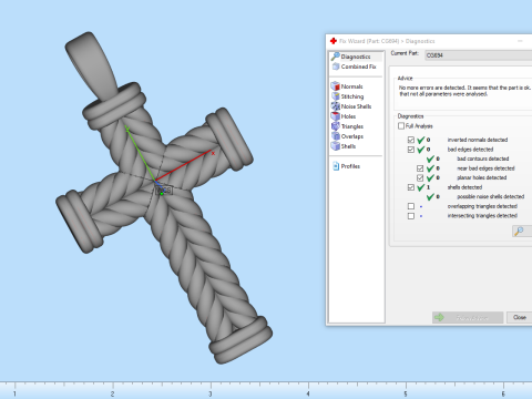 Model silang kawat bengkok 694 Model Cetak 3D