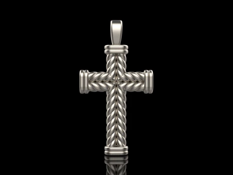 Кручений дріт хрестик модель 694 3D Принт Модель