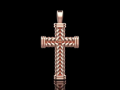 Кручений дріт хрестик модель 694 3D Принт Модель