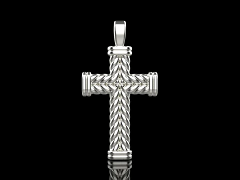 Кручений дріт хрестик модель 694 3D Принт Модель