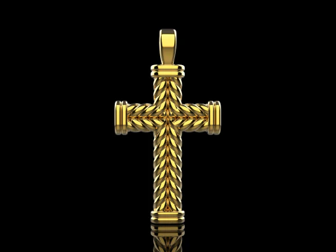 Кручений дріт хрестик модель 694 3D Принт Модель