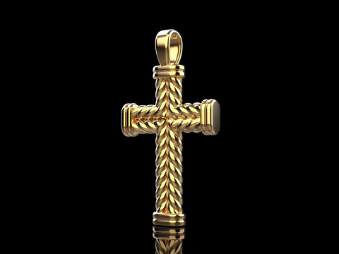 Кручений дріт хрестик модель 694 3D Принт Модель