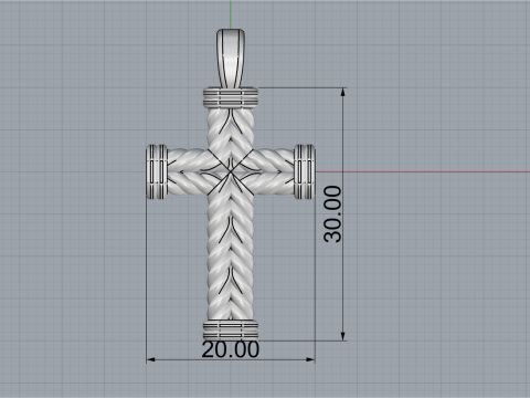 Model silang kawat bengkok 694 Model Cetak 3D