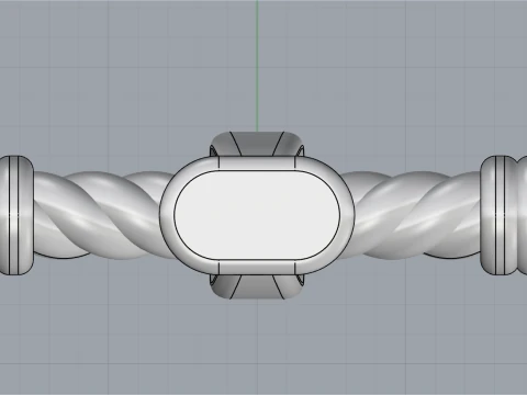 Кручений дріт хрестик модель 694 3D Принт Модель