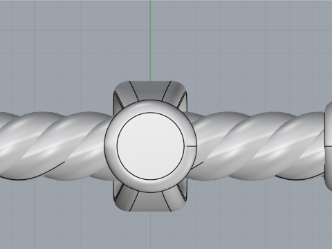 Twested wire cross model 693 3D Print Model