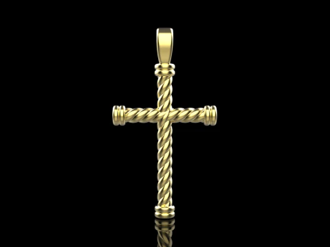 Twested wire cross model 693 3D Print Model