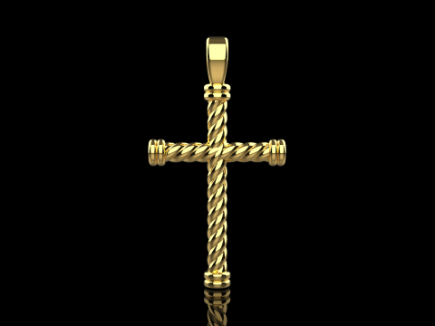 Twested wire cross model 693 3D Print Model