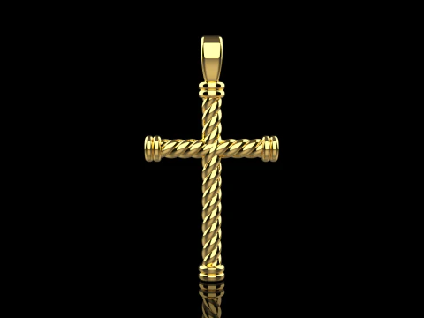 Twested wire cross model 693 3D Print Model