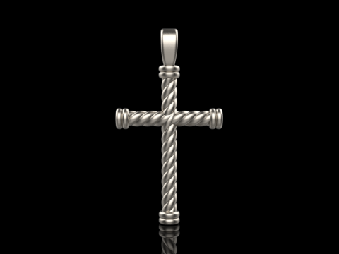 Twested wire cross model 693 3D Print Model