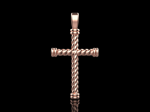 Twested wire cross model 693 3D Print Model