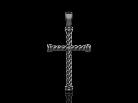 Twested wire cross model 693 3D Print Model
