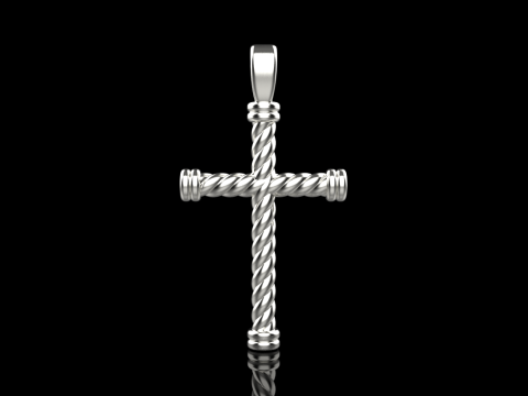 Twested wire cross model 693 3D Print Model