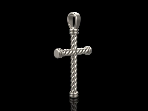 Twested wire cross model 693 3D Print Model