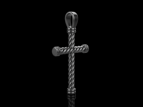 Twested wire cross model 693 3D Print Model