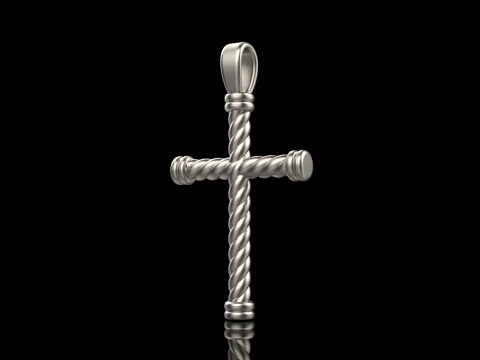 Twested wire cross model 693 3D Print Model