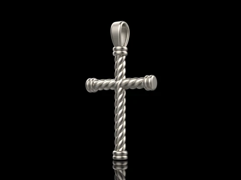 Twested wire cross model 693 3D Print Model