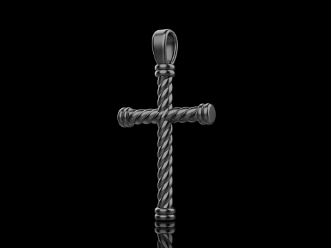 Twested wire cross model 693 3D Print Model