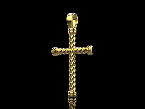 Twested wire cross model 693 3D Print Model