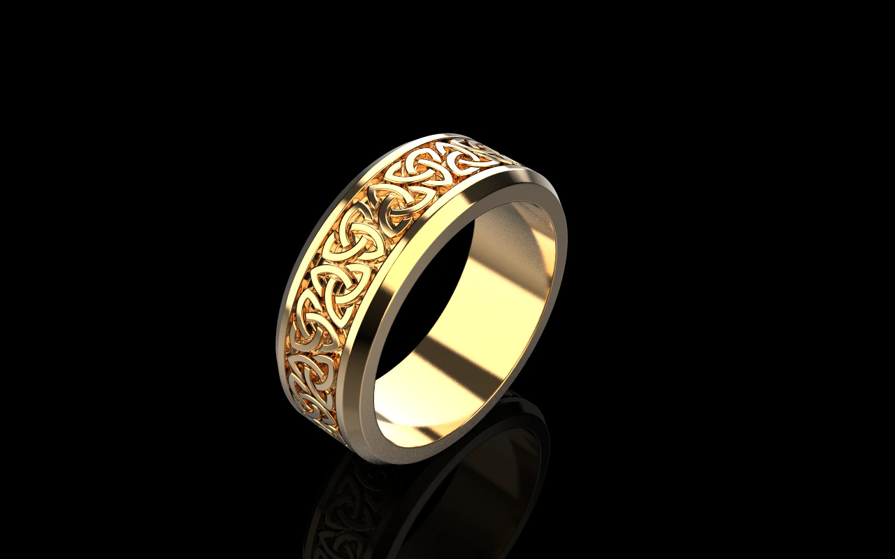 Celtic knot ring model 692 3D Print Model .c4d .max .obj .3ds .fbx .stl .blend 