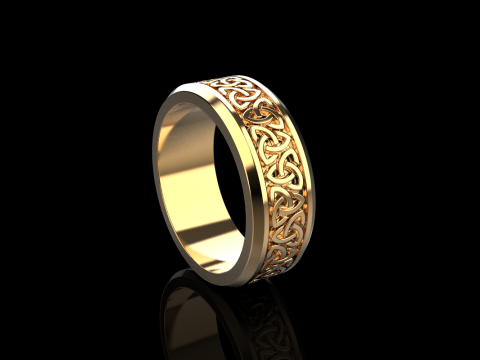 Celtic knot ring model 692 3D Print Model