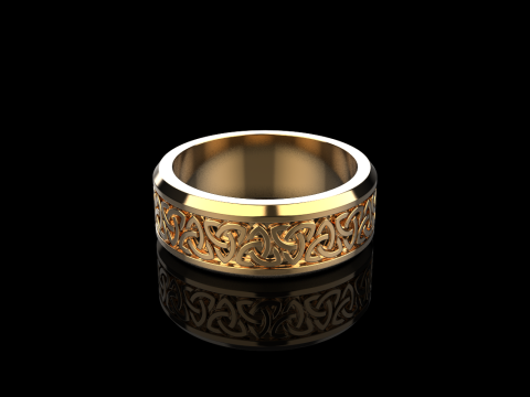Celtic knot ring model 692 3D Print Model