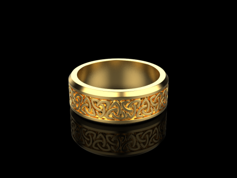 Celtic knot ring model 692 3D Print Model
