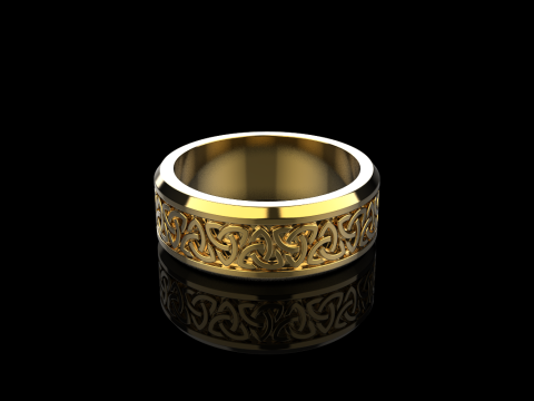 Celtic knot ring model 692 3D Print Model