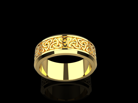 Celtic knot ring model 692 3D Print Model