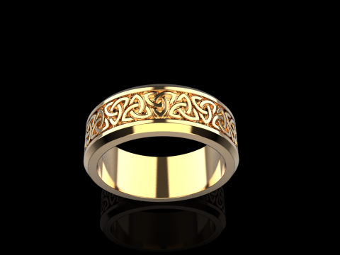 Celtic knot ring model 692 3D Print Model