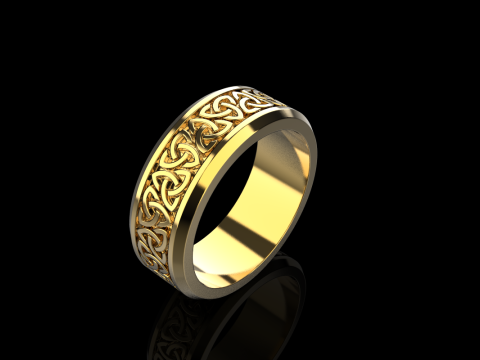 Celtic knot ring model 692 3D Print Model