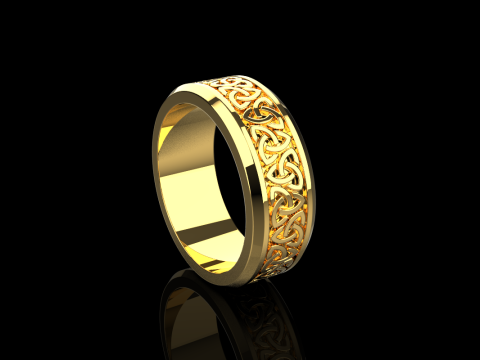 Celtic knot ring model 692 3D Print Model