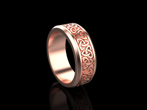 Celtic knot ring model 692 3D Print Model