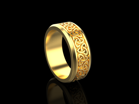 Celtic knot ring model 692 3D Print Model