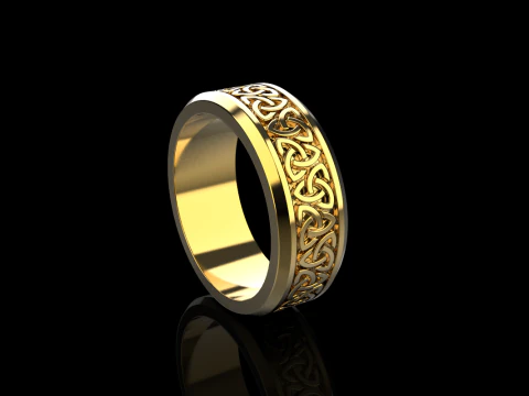 Celtic knot ring model 692 3D Print Model