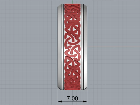 Celtic knot ring model 692 3D Print Model