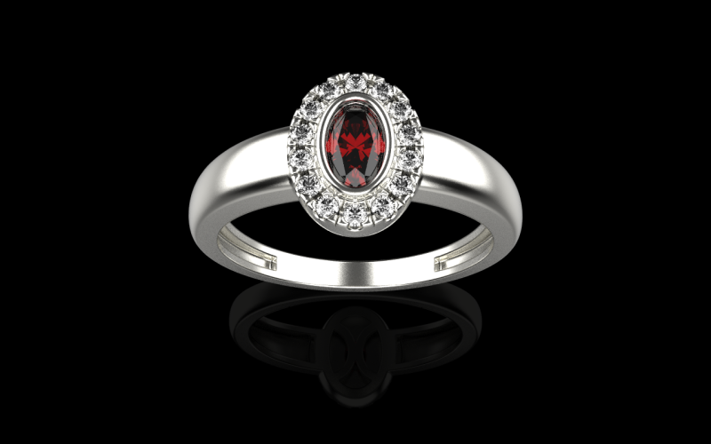 Anel de noivado modelo 691 Modelo de Impressão 3D .c4d .max .obj .3ds .fbx .stl .blend