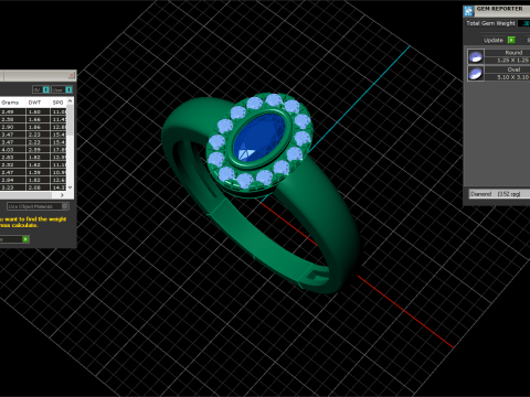 Anel de noivado modelo 691 Modelo de Impressão 3D