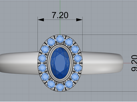 Anel de noivado modelo 691 Modelo de Impressão 3D