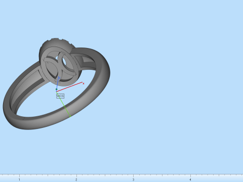 Anel de noivado modelo 691 Modelo de Impressão 3D