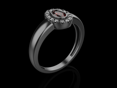 Anel de noivado modelo 691 Modelo de Impressão 3D