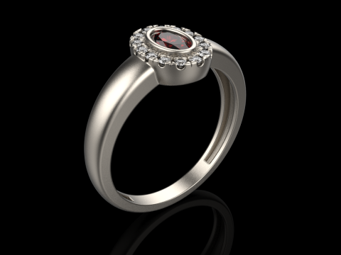 Anel de noivado modelo 691 Modelo de Impressão 3D