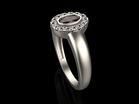 Anel de noivado modelo 691 Modelo de Impressão 3D