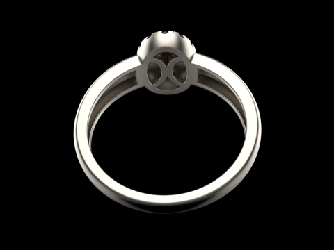 Anel de noivado modelo 691 Modelo de Impressão 3D
