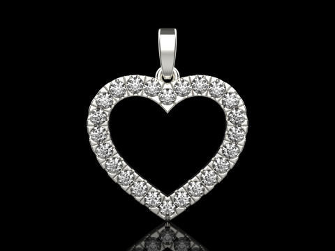 Heart pendant model 690 3D Print Model