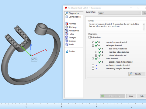 초기 문자 U 링 모델 689 3D 프린트 모델