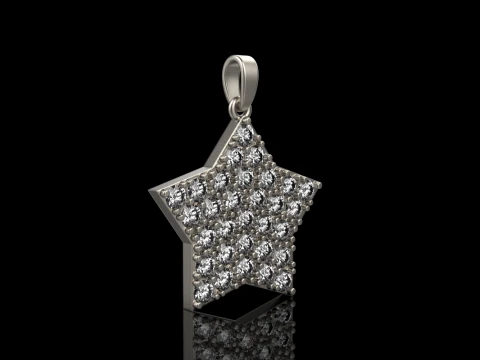 Star pendant model 688 3D Print Model