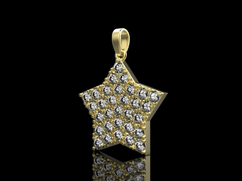 Star pendant model 688 3D Print Model